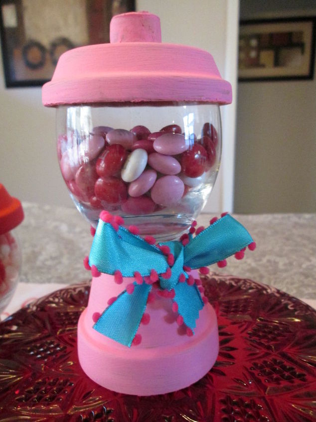 super easy candy trinket jar, crafts, repurposing upcycling, seasonal holiday decor, valentines day ideas