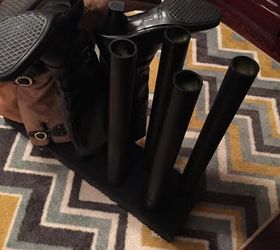 DIY Boot Rack for the Porch