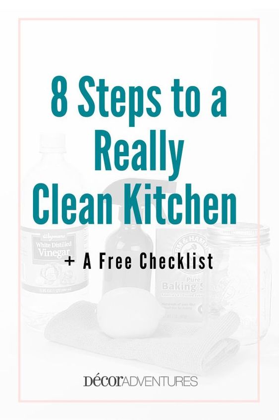 como realmente limpar sua cozinha em 8 passos