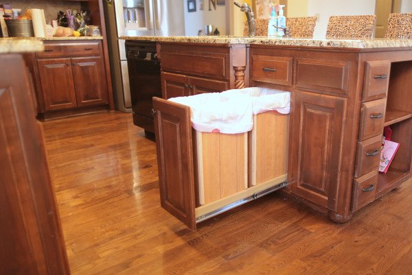 How To Build A Diy Pull Out Trash And Recyling Bin Hometalk