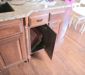 diy pull out trash and recyling bin, diy, kitchen design, storage ideas, woodworking projects