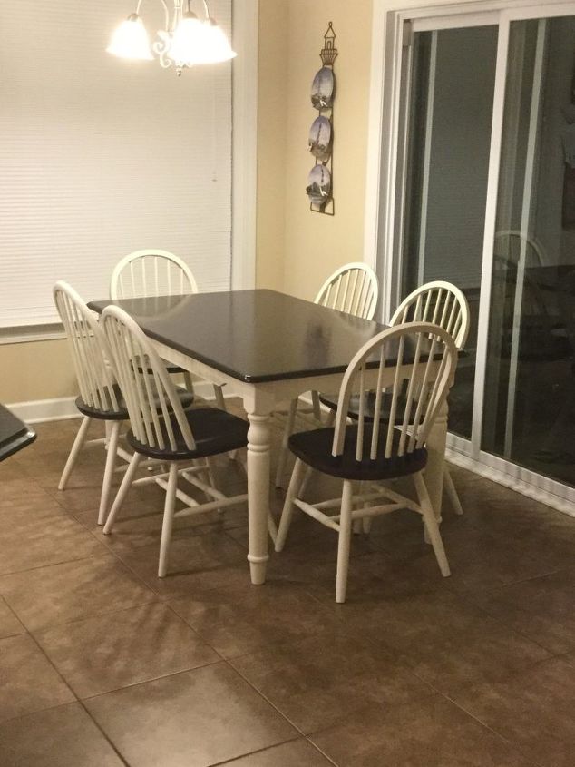 21 year old table gets a facelift painted furniture, painted furniture