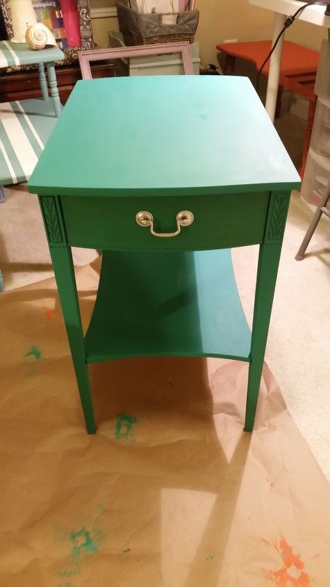 the ugliest side tables in history makeover painted, painted furniture