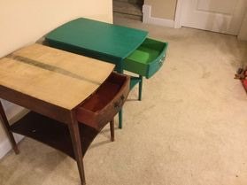 the ugliest side tables in history makeover painted, painted furniture