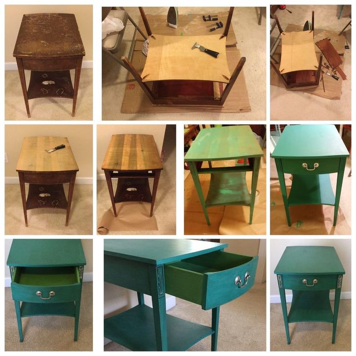 the ugliest side tables in history makeover painted, painted furniture