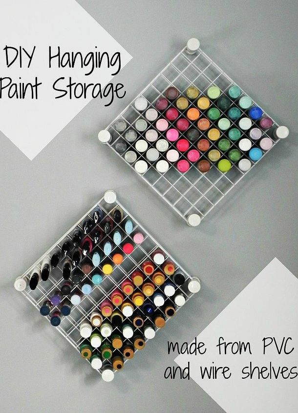 s 23 insanely clever ways to eliminate clutter, organizing, storage ideas, Use Wire Racks for Added Wall Storage