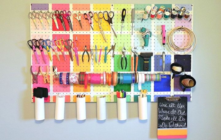 s 23 insanely clever ways to eliminate clutter, organizing, storage ideas, Upcycle Some Easy Tool Storage