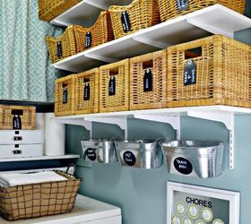 s 23 insanely clever ways to eliminate clutter, organizing, storage ideas, Use Baskets to Streamline Your Storage