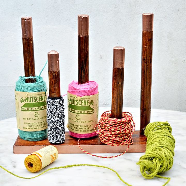 diy handy washi tape twine holder, craft rooms, organizing, storage ideas