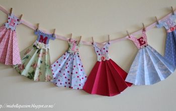 DIY Paper Dress Bunting...