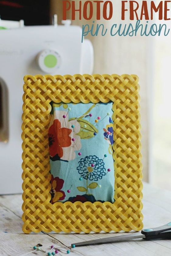 diy picture frame pin cushion, crafts