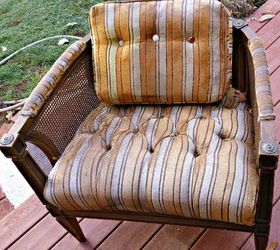reupholster chair fake antique, repurposing upcycling, reupholster