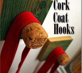 wine cork coat hook, repurposing upcycling, wall decor