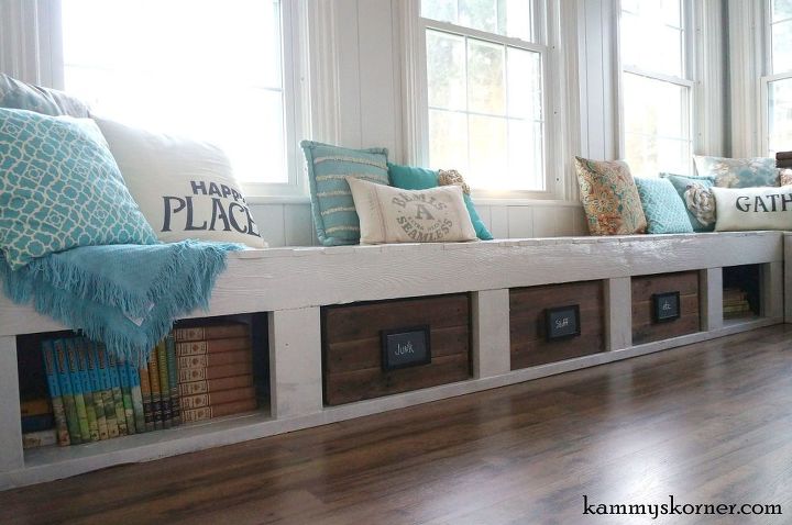 turning an old plank walkway into window seats, diy, repurposing upcycling, woodworking projects