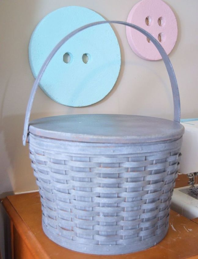how to antique a basket with paint and wax, crafts