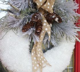 diy winter wreath, how to, seasonal holiday decor, wreaths