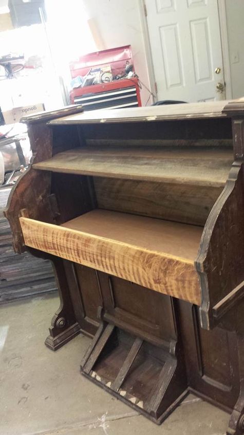 1800 s eastlake pump organ repurposed into a wine bar