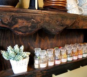 diy wood spice rack with a pallet wine glass holder, pallet, shelving ideas