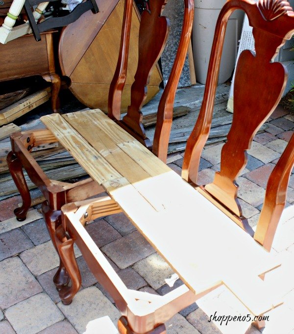 diylikeaboss sillas de la acera convertidas en un banco
