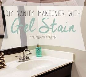 vanity makeover on a low budget, painted furniture