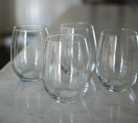 gold dipped party glasses, crafts