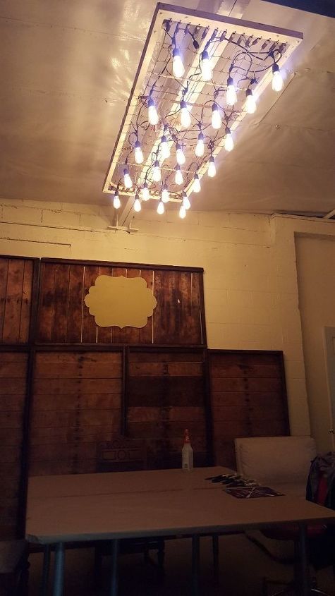 1940 s metal army cot turned light fixture