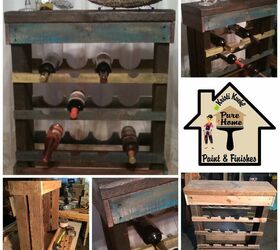 what can you make to hold your wine a table, painted furniture, woodworking projects