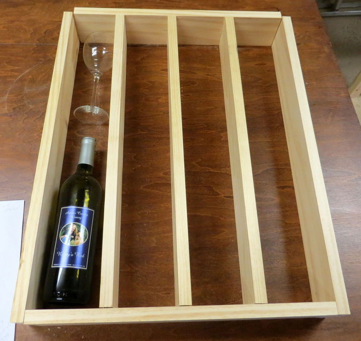 diy wine rack great way to display wines and glasses, shelving ideas, woodworking projects