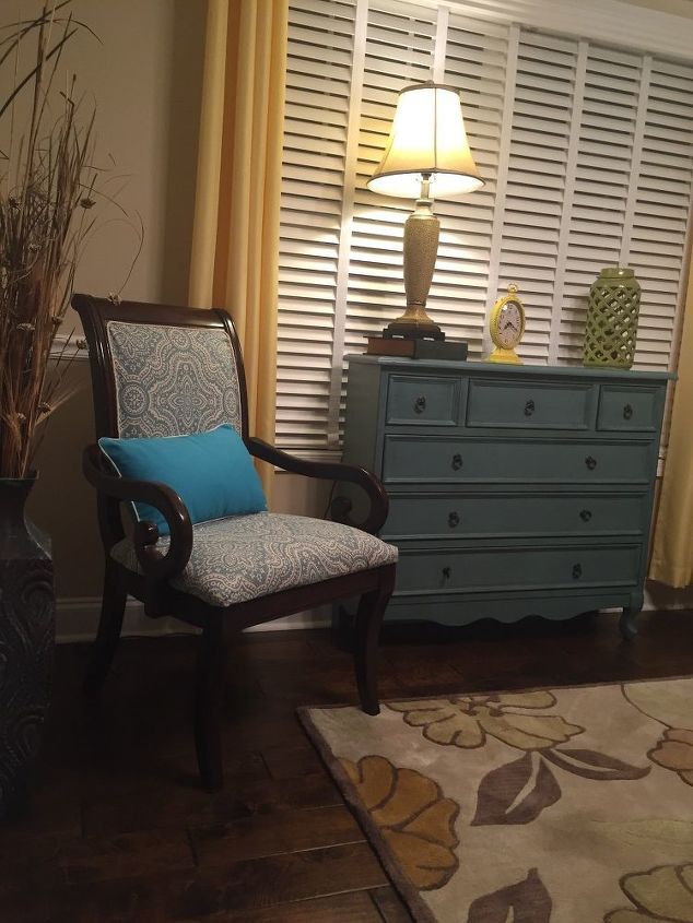 how to turn a 5 00 chair into a beautiful home accent, painted furniture, reupholster