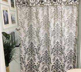 shower curtain with valance