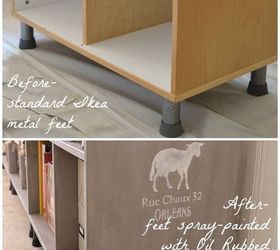 before after transforming an old ikea bookcase, chalk paint, painted furniture