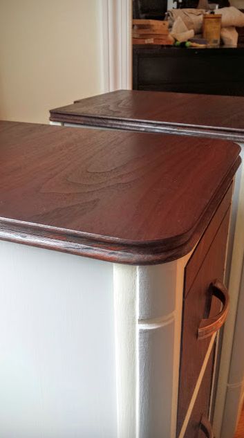 diy upcycling a vanity into modern nightstands, diy, painted furniture