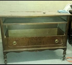 1930 s dresser repurposed into a bench, painted furniture, repurposing upcycling