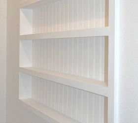 s 14 space saving storage ideas that ll make your house feel much bigger, storage ideas, Cut a shelf out of your drywall
