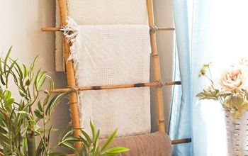 Bamboo Blanket Ladder