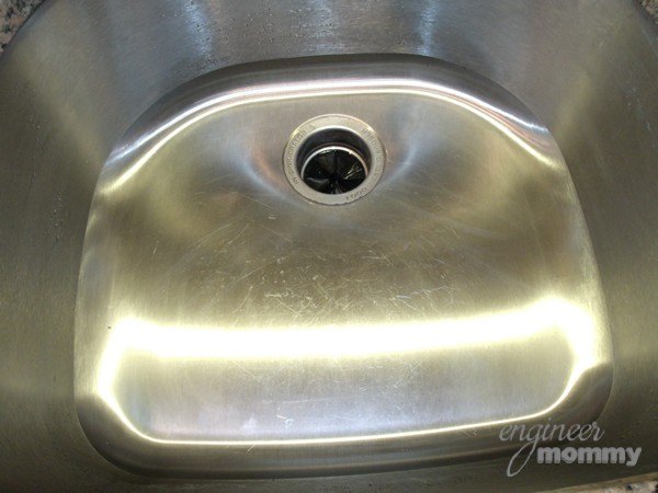 getting a stainless steel sink clean shiny, cleaning tips