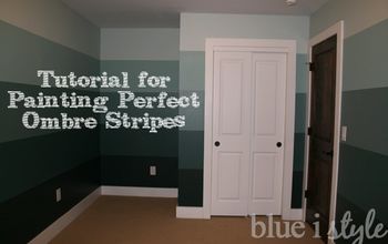 How to Paint Ombre Striped Walls {or Any Stripes}