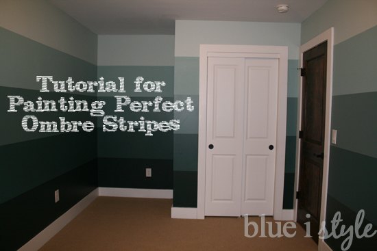 how to paint ombre striped walls or any stripes, how to, paint colors, painting