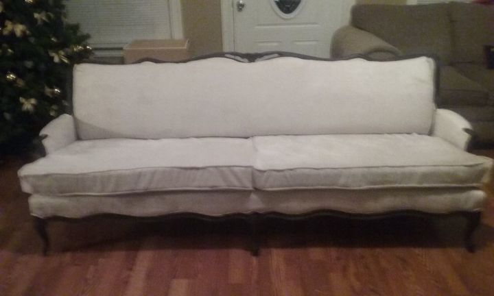 craig s list sofa makeover, painted furniture, repurposing upcycling, reupholster