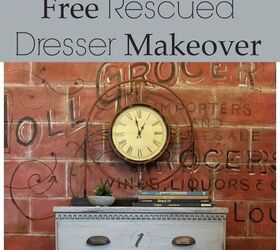 free rescued laminate dresser zero dollar makeover free, chalk paint, painted furniture
