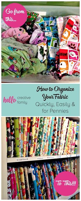 how to organize fabric quickly easily and for pennies, craft rooms, how to, organizing, reupholster