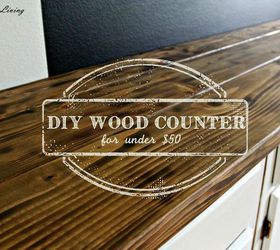 diy wood counter for under 50, countertops, diy, woodworking projects