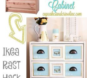 faux apothecary cabinet my ikea rast hack, painted furniture