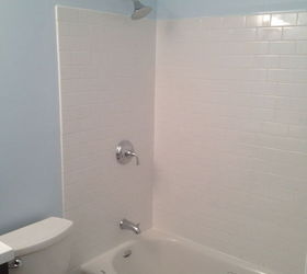 create a waterproof bathtub wall for less than 50, New Waterproof Tile Project