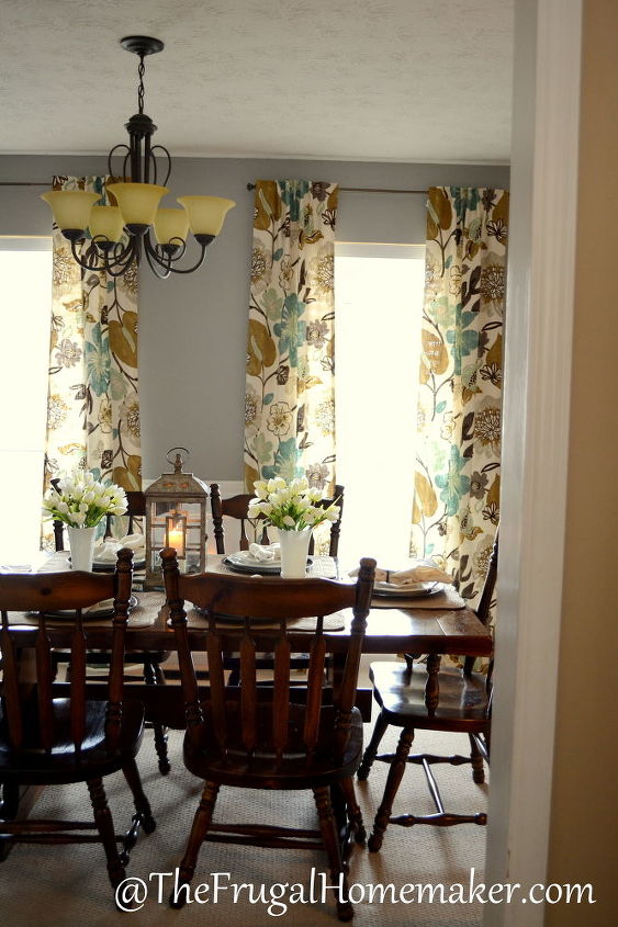 reforma da sala de jantar, As cortinas feitas com um tecido Braemore com desconto s o minha parte favorita