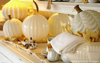 Fall Decor: Glass Globe Pumpkins