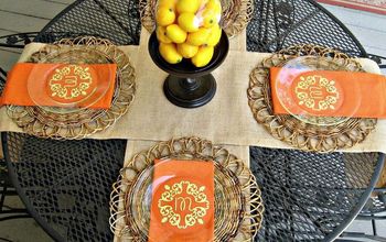 How To Create Monogrammed Plates #OutdoorEntertaining