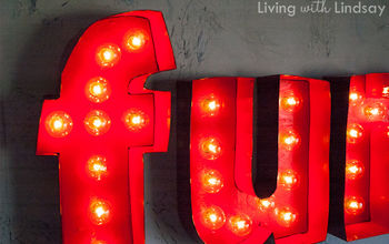 How to Make a Vintage Inspired Marquee Carnival Sign