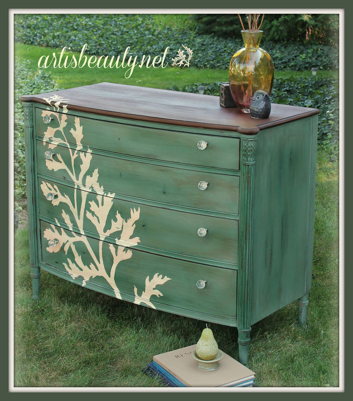 roadside rescue refab hand painted dresser makeover showyourgreen