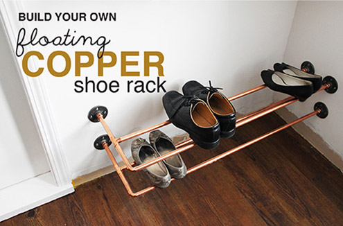 organizing copper shoe rack build, closet, repurposing upcycling, shelving ideas, storage ideas